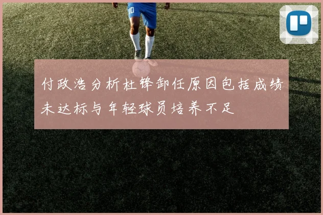 付政浩分析杜锋卸任原因包括成绩未达标与年轻球员培养不足